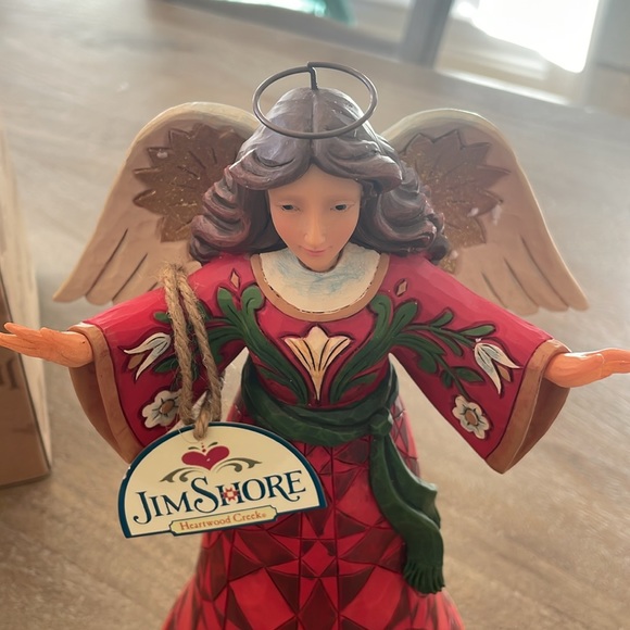 Jim Shore Heartwood Creek "Delight In The Good News" Angel Christmas Large 2018 - Picture 1 of 5